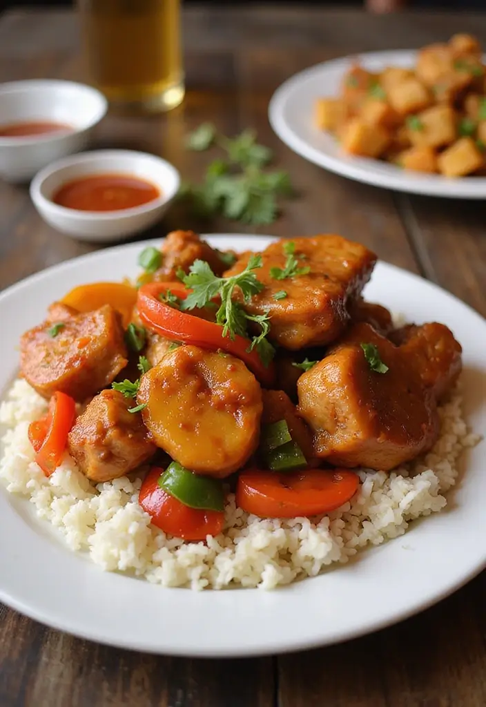 25 Pork Chop and Rice Recipes That Feel Like Comfort Food 160 25 Pork Chop and Rice Recipes That Feel Like Comfort Food - 24. Sweet and Sour Pork Chops with Rice
