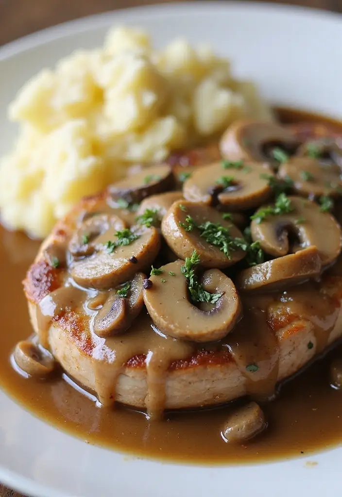 25 Quick Pork Loin Recipes for Busy Nights 158 25 Quick Pork Loin Recipes for Busy Nights - 24. Pork Loin with Mushroom Sauce