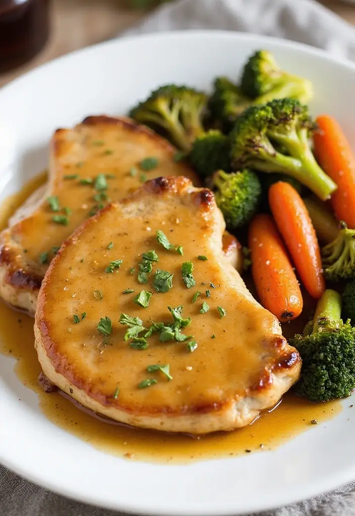 25 Recipes with Pork Chops That Everyone Will Love 119 25 Recipes with Pork Chops That Everyone Will Love - 19. Honey Mustard Pork Chops
