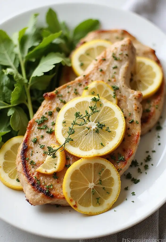 25 Recipes with Pork Chops That Everyone Will Love 8 25 Recipes with Pork Chops That Everyone Will Love - 2. Lemon Herb Grilled Pork Chops