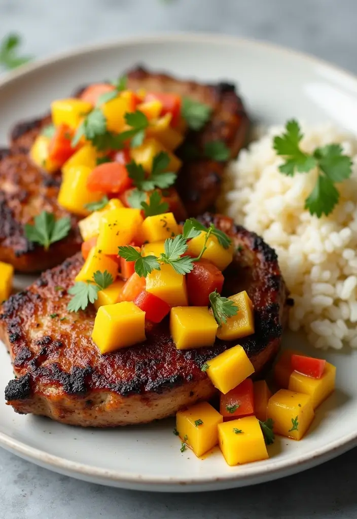 25 Recipes with Pork Chops That Everyone Will Love 140 25 Recipes with Pork Chops That Everyone Will Love - 22. Caribbean Jerk Pork Chops
