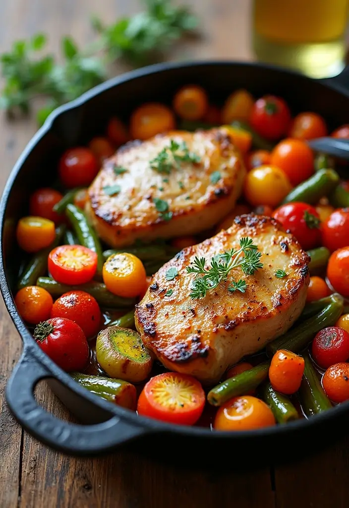 25 Recipes with Pork Chops That Everyone Will Love 41 25 Recipes with Pork Chops That Everyone Will Love - 7. One-Pan Pork Chops with Vegetables