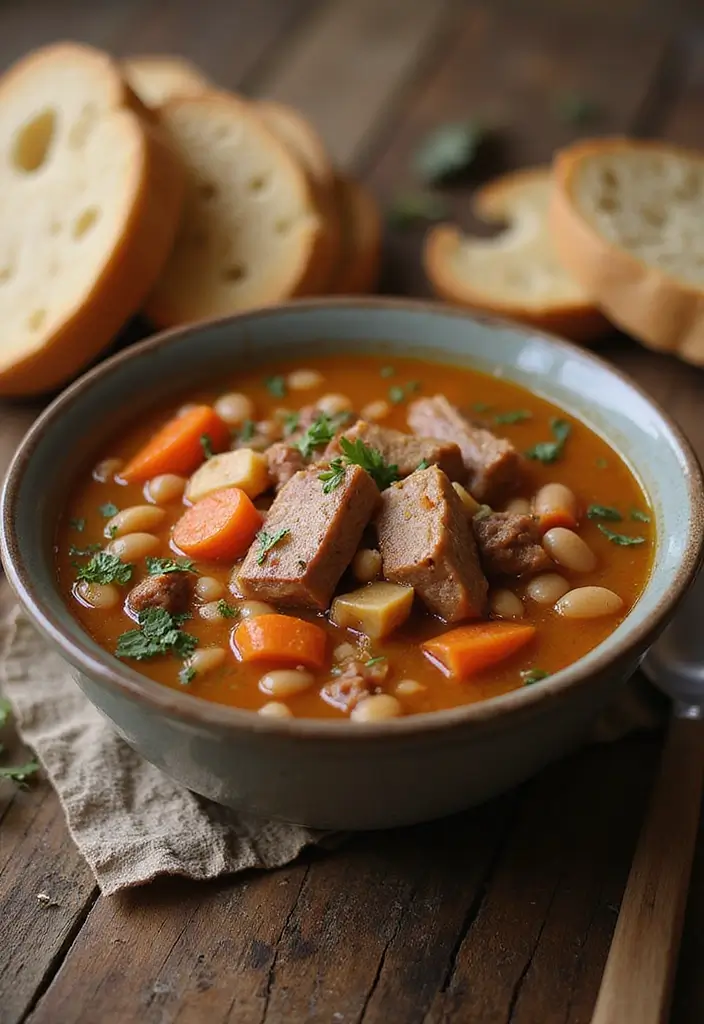 25 Recipes with Pork Shoulder for Fall-Apart Tenderness 142 25 Recipes with Pork Shoulder for Fall-Apart Tenderness - 22. Pork Shoulder and Bean Soup