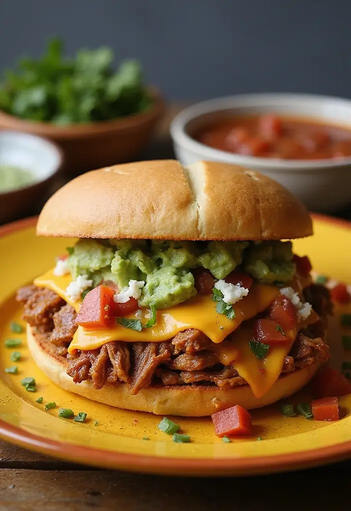 25 Shredded Pork Sandwich Recipes Perfect for Game Day 69 25 Shredded Pork Sandwich Recipes Perfect for Game Day - 11. Loaded Pulled Pork Nacho Sandwiches
