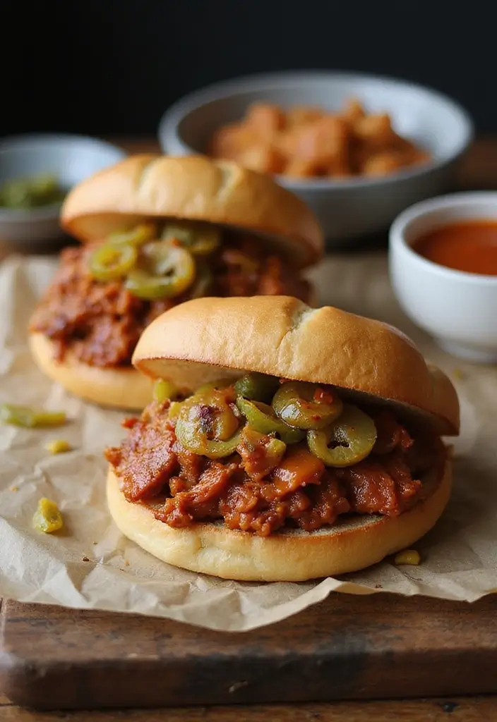 25 Shredded Pork Sandwich Recipes Perfect for Game Day 132 25 Shredded Pork Sandwich Recipes Perfect for Game Day - 20. Gochujang Pulled Pork Sandwiches