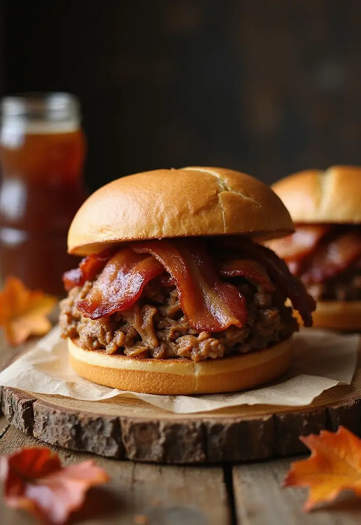 25 Shredded Pork Sandwich Recipes Perfect for Game Day 167 25 Shredded Pork Sandwich Recipes Perfect for Game Day - 25. Maple Bacon Pulled Pork Sandwiches