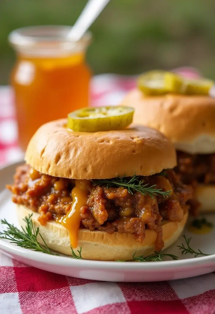 25 Shredded Pork Sandwich Recipes Perfect for Game Day 15 25 Shredded Pork Sandwich Recipes Perfect for Game Day - 3. Honey Mustard Pulled Pork Sandwiches