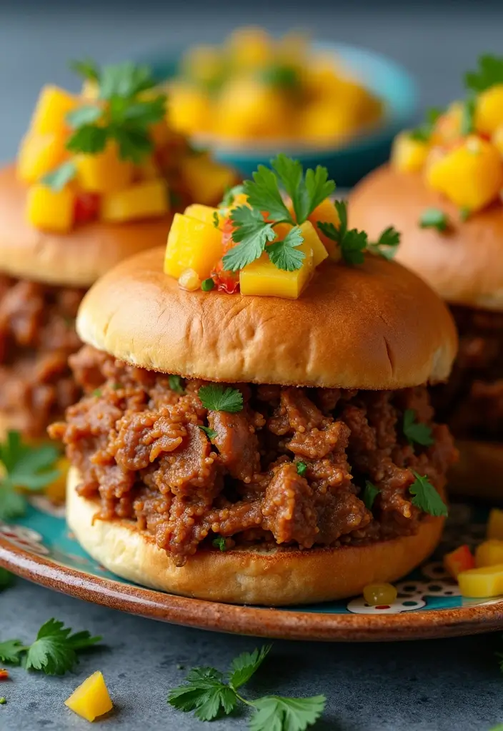 25 Shredded Pork Sandwich Recipes Perfect for Game Day 48 25 Shredded Pork Sandwich Recipes Perfect for Game Day - 8. Caribbean Jerk Pulled Pork Sandwiches