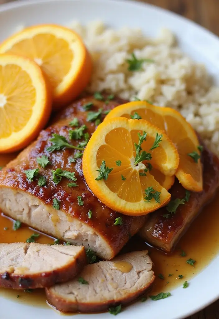 27 Asian Pork Tenderloin Recipes for Sweet and Savory Flavor - 13. Orange Glazed Pork Tenderloin