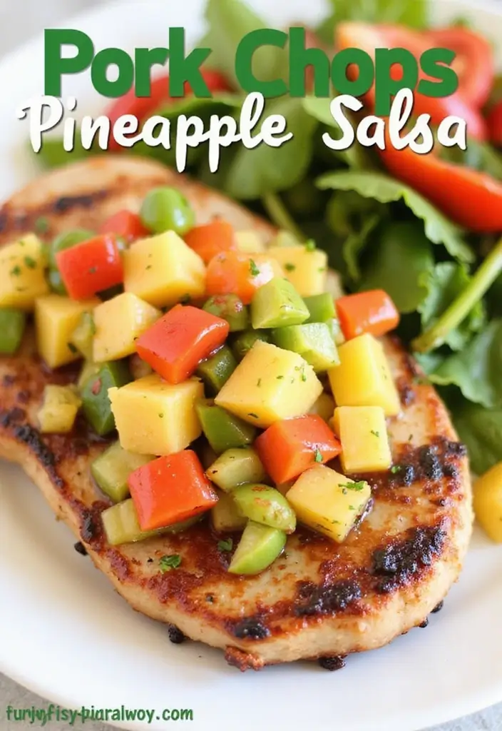27 Filipino Pork Chop Recipes with Authentic Flavor 74 27 Filipino Pork Chop Recipes with Authentic Flavor - 12. Pork Chop with Pineapple Salsa