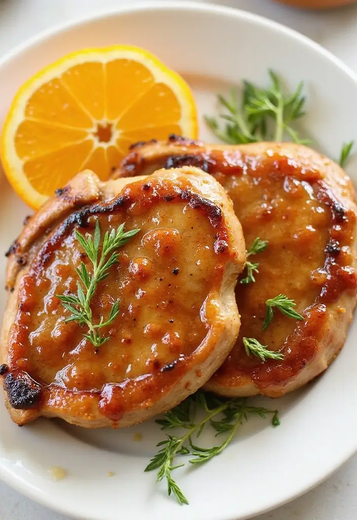 27 Filipino Pork Chop Recipes with Authentic Flavor 109 27 Filipino Pork Chop Recipes with Authentic Flavor - 17. Orange Glazed Pork Chops