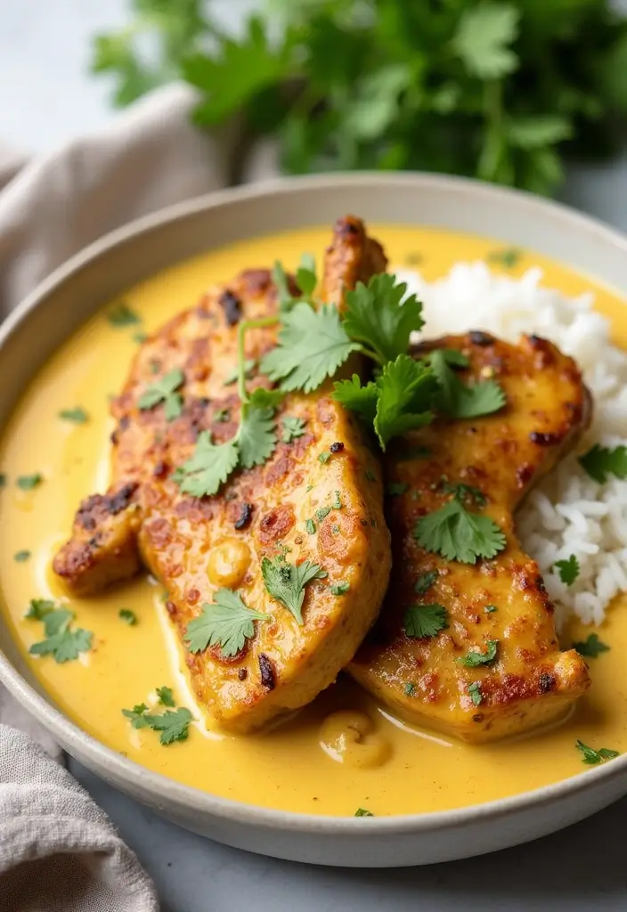 27 Filipino Pork Chop Recipes with Authentic Flavor 156 27 Filipino Pork Chop Recipes with Authentic Flavor - 24. Pork Chops with Coconut Curry Sauce