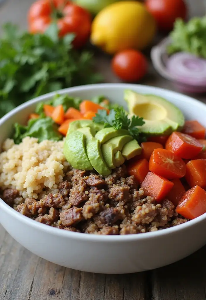 27 Ground Beef and Pork Recipes That Are Full of Flavor 87 27 Ground Beef and Pork Recipes That Are Full of Flavor - 15. Beefy Quinoa Bowls