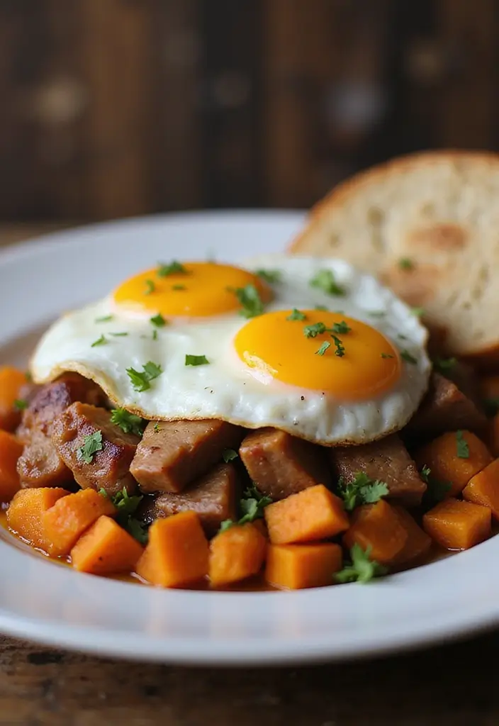 27 Ground Beef and Pork Recipes That Are Full of Flavor 94 27 Ground Beef and Pork Recipes That Are Full of Flavor - 16. Pork and Sweet Potato Hash