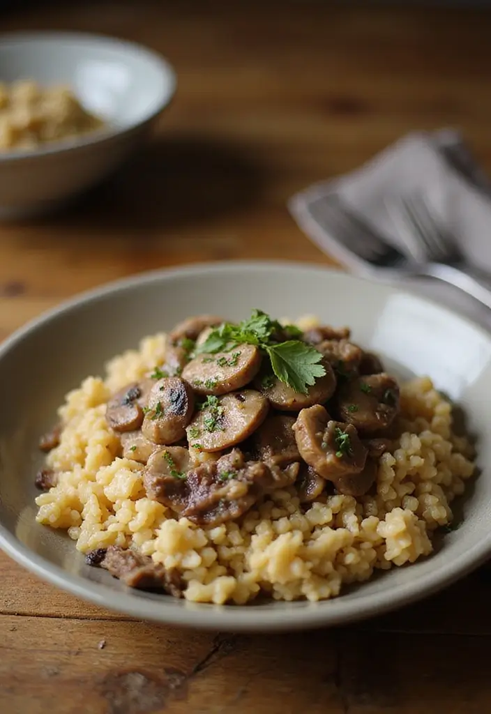 27 Ground Beef and Pork Recipes That Are Full of Flavor 162 27 Ground Beef and Pork Recipes That Are Full of Flavor - 26. Beef and Mushroom Risotto