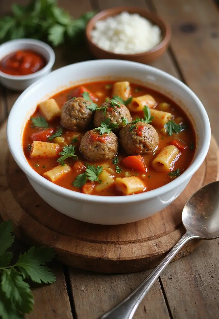 27 Ground Beef and Pork Recipes That Are Full of Flavor 15 27 Ground Beef and Pork Recipes That Are Full of Flavor - 3. Italian Meatball Soup