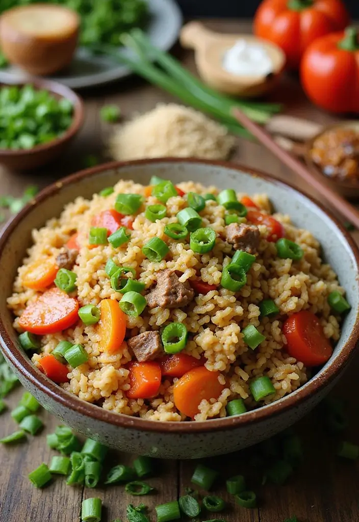 27 Ground Beef and Pork Recipes That Are Full of Flavor 47 27 Ground Beef and Pork Recipes That Are Full of Flavor - 9. Quick Pork Fried Rice