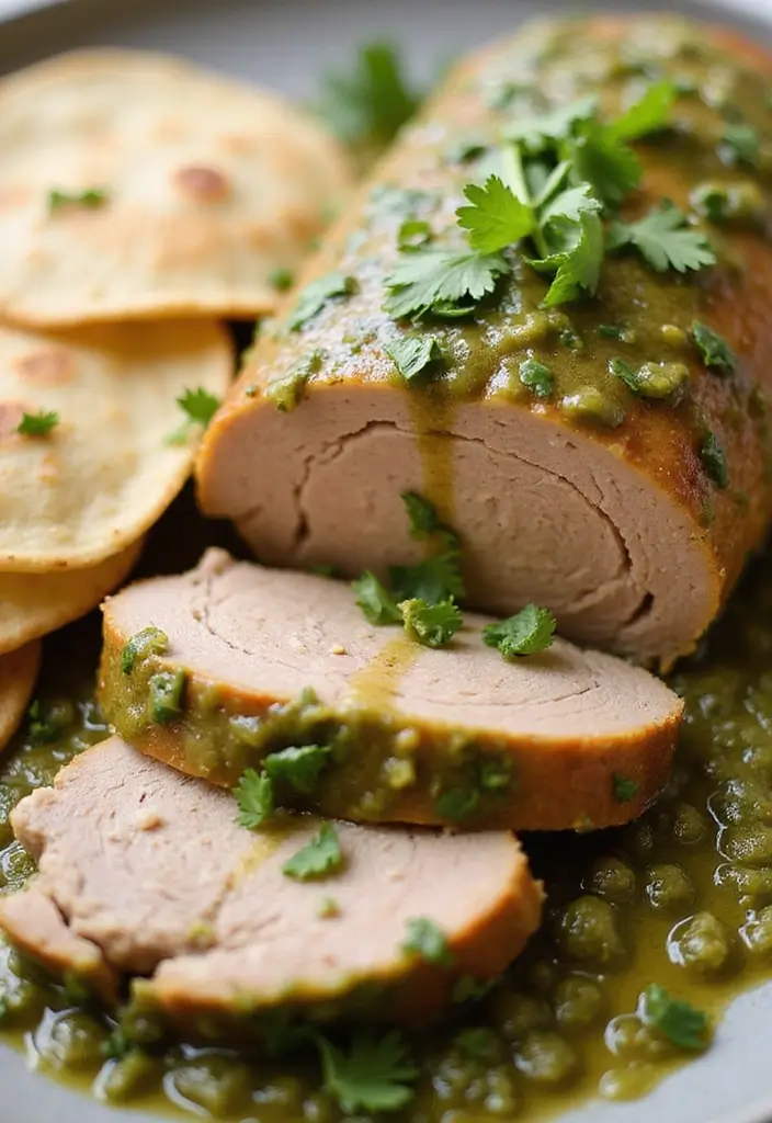 27 Mexican Pork Loin Recipes Full of Bold Flavor 158 27 Mexican Pork Loin Recipes Full of Bold Flavor - 26. Creamy Salsa Verde Pork Loin