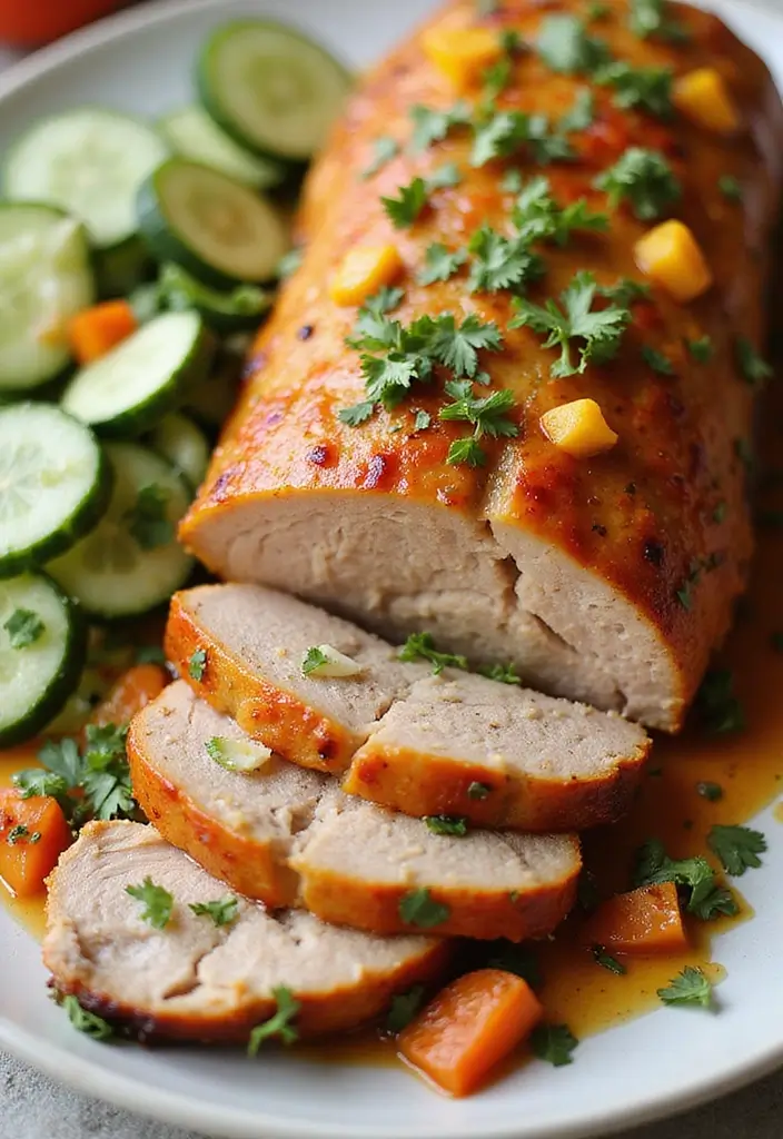 27 Mexican Pork Loin Recipes Full of Bold Flavor 11 27 Mexican Pork Loin Recipes Full of Bold Flavor - 3. Spicy Mango Glazed Pork Loin