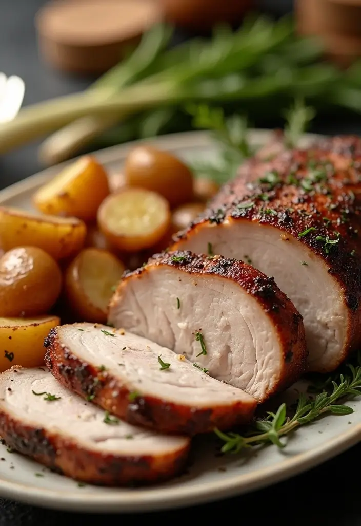 27 Roasted Pork Tenderloin Recipes That Always Impress - 22. Garlic Wine Roasted Pork Tenderloin