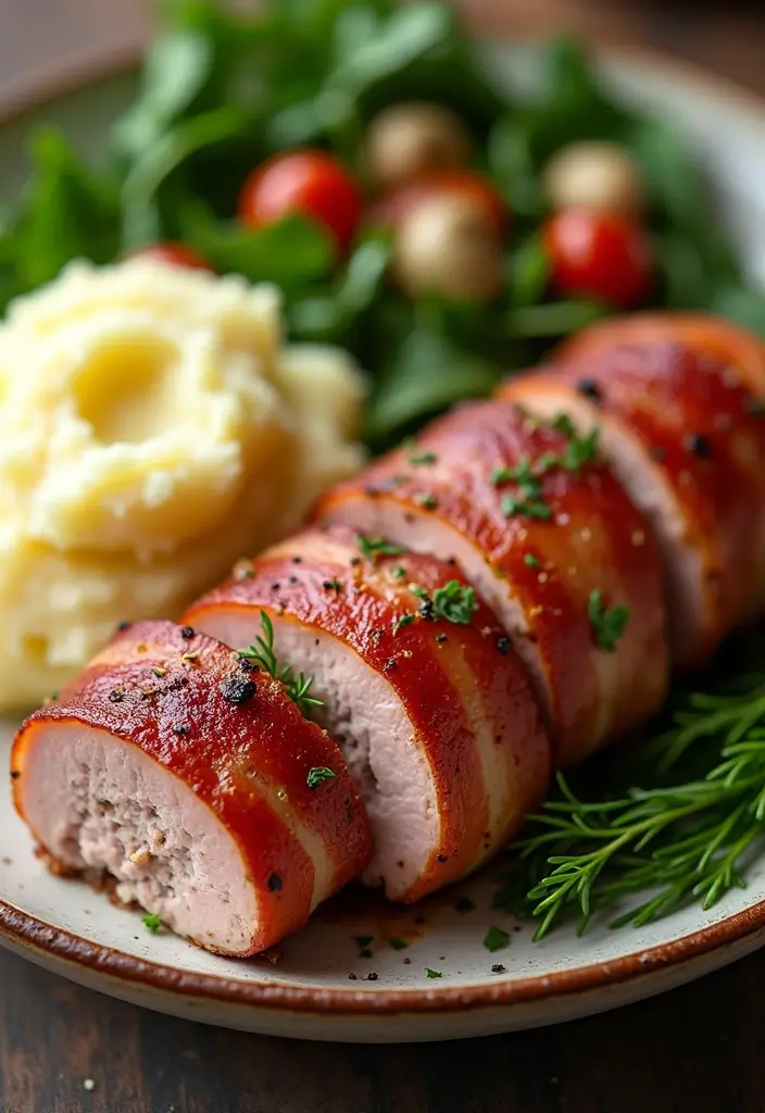 27 Roasted Pork Tenderloin Recipes That Always Impress - 27. Smoky Bacon-Wrapped Pork Tenderloin