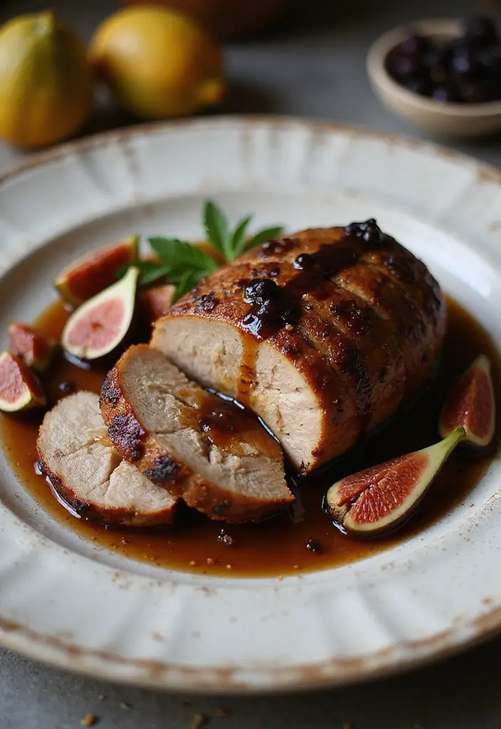 27 Roasted Pork Tenderloin Recipes That Always Impress - 6. Balsamic and Fig Roasted Pork Tenderloin
