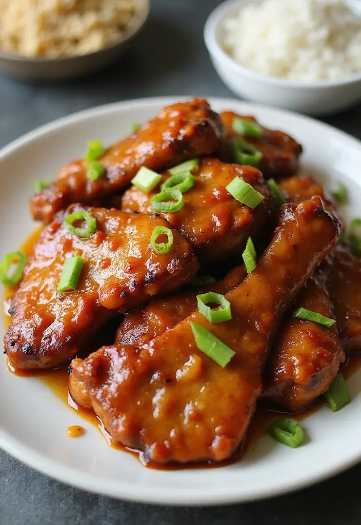 28 BBQ Pork Chop Recipes That Bring the Grill Indoors - 15. Sweet and Spicy Pork Chops