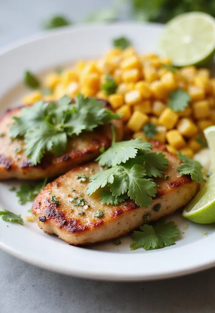 28 BBQ Pork Chop Recipes That Bring the Grill Indoors - 20. Cilantro Lime Pork Chops