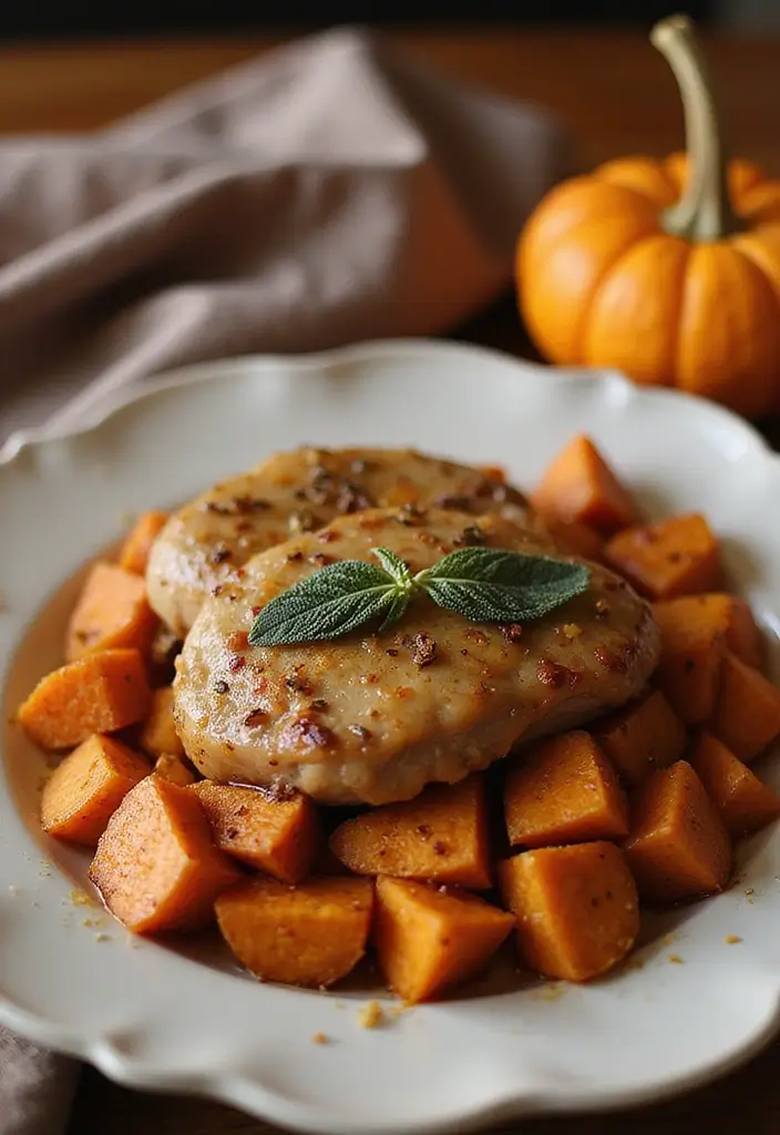 28 BBQ Pork Chop Recipes That Bring the Grill Indoors - 21. Pumpkin Spice Pork Chops