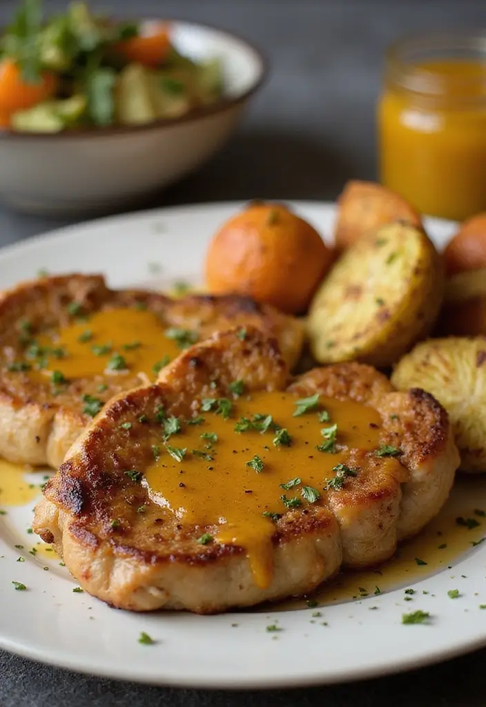 28 BBQ Pork Chop Recipes That Bring the Grill Indoors - 22. Honey Mustard Pork Chops