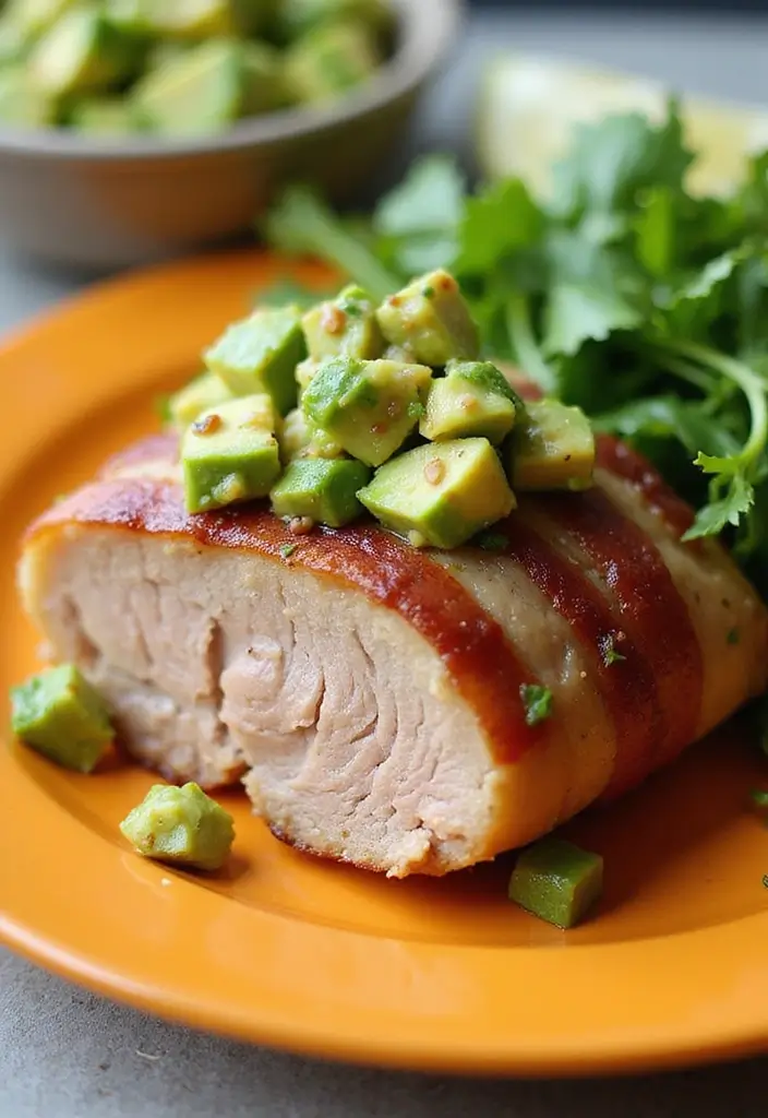 28 Bacon Wrapped Pork Tenderloin Recipes That Impress Every Guest 63 28 Bacon Wrapped Pork Tenderloin Recipes That Impress Every Guest - 11. Bacon-Wrapped Pork Tenderloin with Avocado Salsa