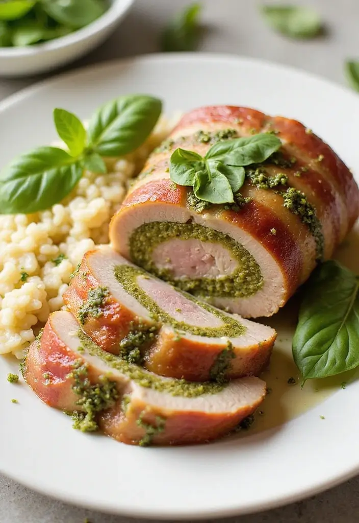 28 Bacon Wrapped Pork Tenderloin Recipes That Impress Every Guest 73 28 Bacon Wrapped Pork Tenderloin Recipes That Impress Every Guest - 13. Pesto Bacon-Wrapped Pork Tenderloin