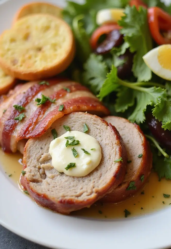 28 Bacon Wrapped Pork Tenderloin Recipes That Impress Every Guest 127 28 Bacon Wrapped Pork Tenderloin Recipes That Impress Every Guest - 21. Bacon-Wrapped Pork Tenderloin with Lemon Herb Butter