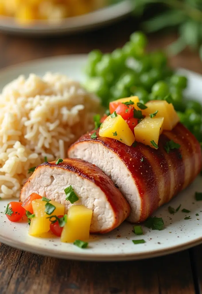 28 Bacon Wrapped Pork Tenderloin Recipes That Impress Every Guest 151 28 Bacon Wrapped Pork Tenderloin Recipes That Impress Every Guest - 25. Bacon-Wrapped Pork Tenderloin with Pineapple Salsa