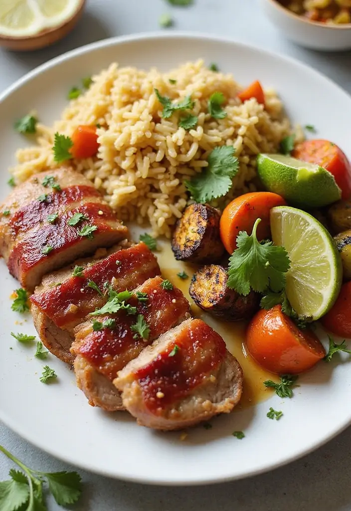 28 Bacon Wrapped Pork Tenderloin Recipes That Impress Every Guest 168 28 Bacon Wrapped Pork Tenderloin Recipes That Impress Every Guest - 28. Bacon-Wrapped Pork Tenderloin with Cilantro Lime Rice