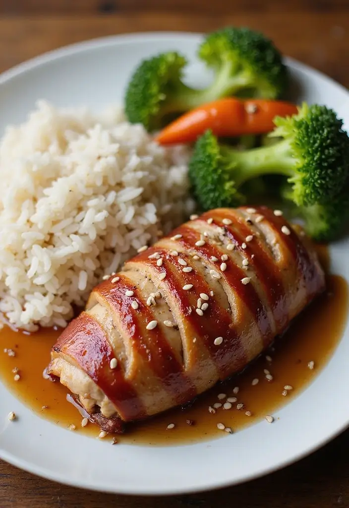 28 Bacon Wrapped Pork Tenderloin Recipes That Impress Every Guest 25 28 Bacon Wrapped Pork Tenderloin Recipes That Impress Every Guest - 5. Asian-inspired Bacon-Wrapped Pork Tenderloin