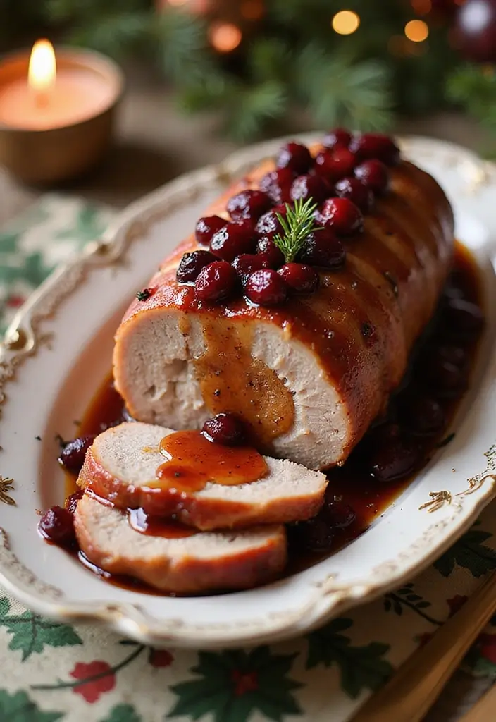 28 Bacon Wrapped Pork Tenderloin Recipes That Impress Every Guest 30 28 Bacon Wrapped Pork Tenderloin Recipes That Impress Every Guest - 6. Bacon-Wrapped Pork Tenderloin with Cranberry Glaze