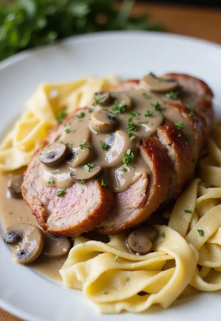 28 Bacon Wrapped Pork Tenderloin Recipes That Impress Every Guest 51 28 Bacon Wrapped Pork Tenderloin Recipes That Impress Every Guest - 9. Bacon-Wrapped Pork Tenderloin with Mushroom Sauce