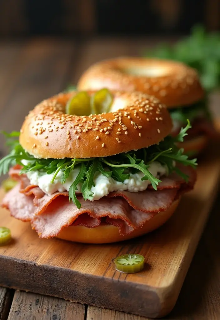 28 Leftover Pork Roast Recipes That Taste Even Better the Next Day 76 28 Leftover Pork Roast Recipes That Taste Even Better the Next Day - 12. Pork Roast Bagel Sandwich