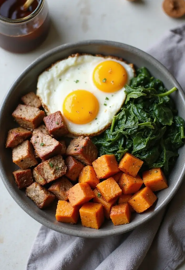 28 Leftover Pork Roast Recipes That Taste Even Better the Next Day 6 28 Leftover Pork Roast Recipes That Taste Even Better the Next Day - 2. Pork Roast and Egg Breakfast Bowl