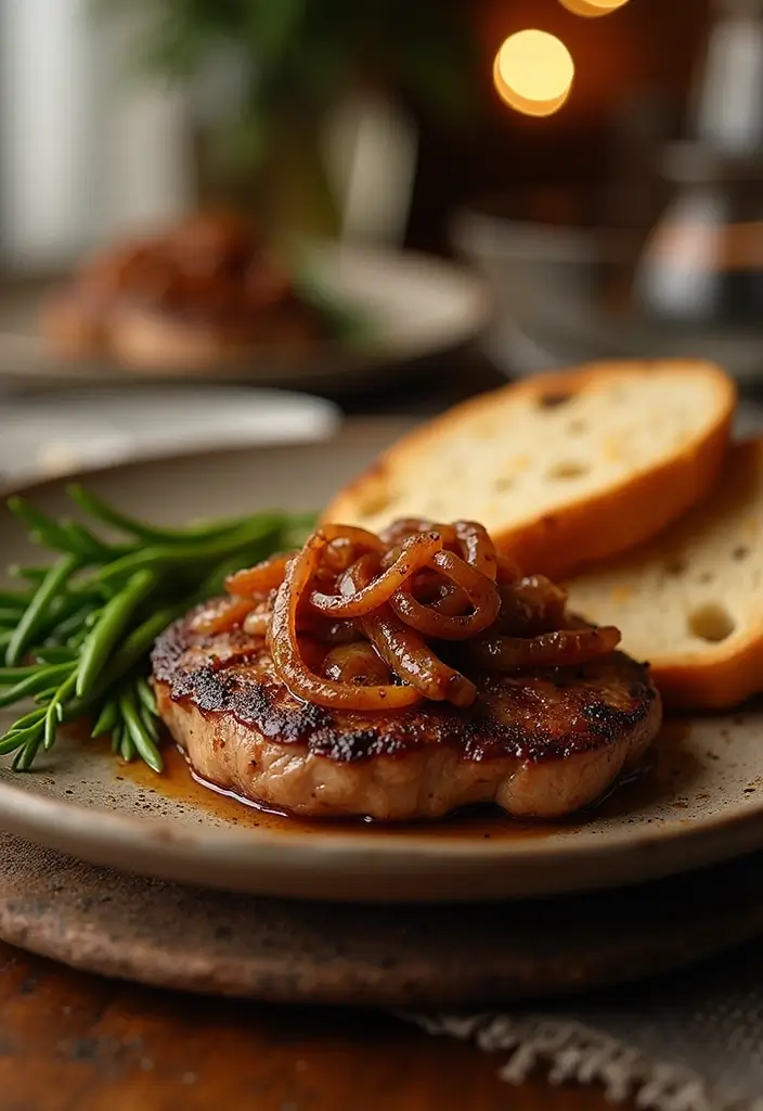28 Pork Shoulder Steak Recipes for Rich and Juicy Dinners 86 28 Pork Shoulder Steak Recipes for Rich and Juicy Dinners - 14. French Onion Pork Shoulder Steak
