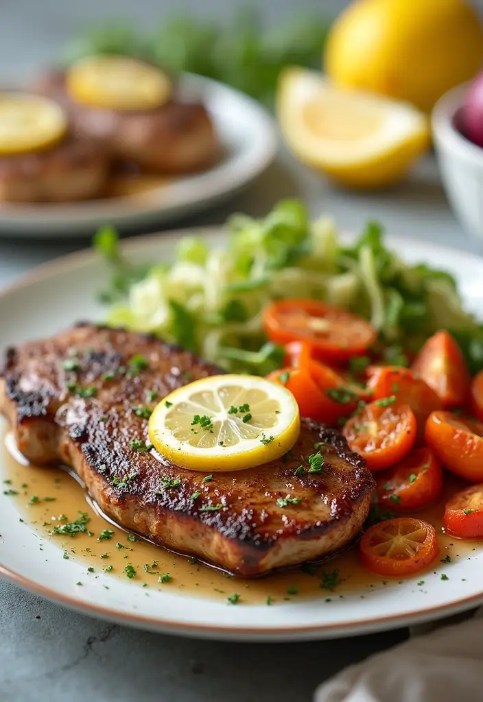 28 Pork Shoulder Steak Recipes for Rich and Juicy Dinners 93 28 Pork Shoulder Steak Recipes for Rich and Juicy Dinners - 15. Lemon Garlic Pork Shoulder Steak