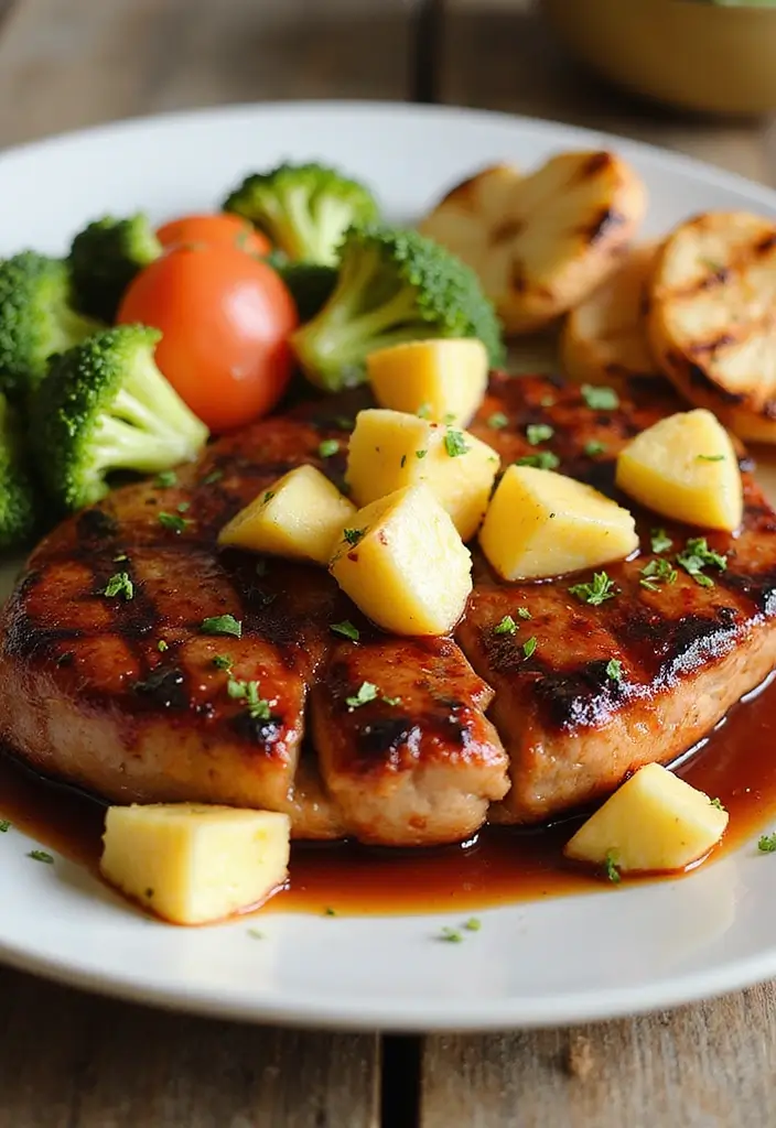 28 Pork Shoulder Steak Recipes for Rich and Juicy Dinners 154 28 Pork Shoulder Steak Recipes for Rich and Juicy Dinners - 24. BBQ Pineapple Pork Shoulder Steak