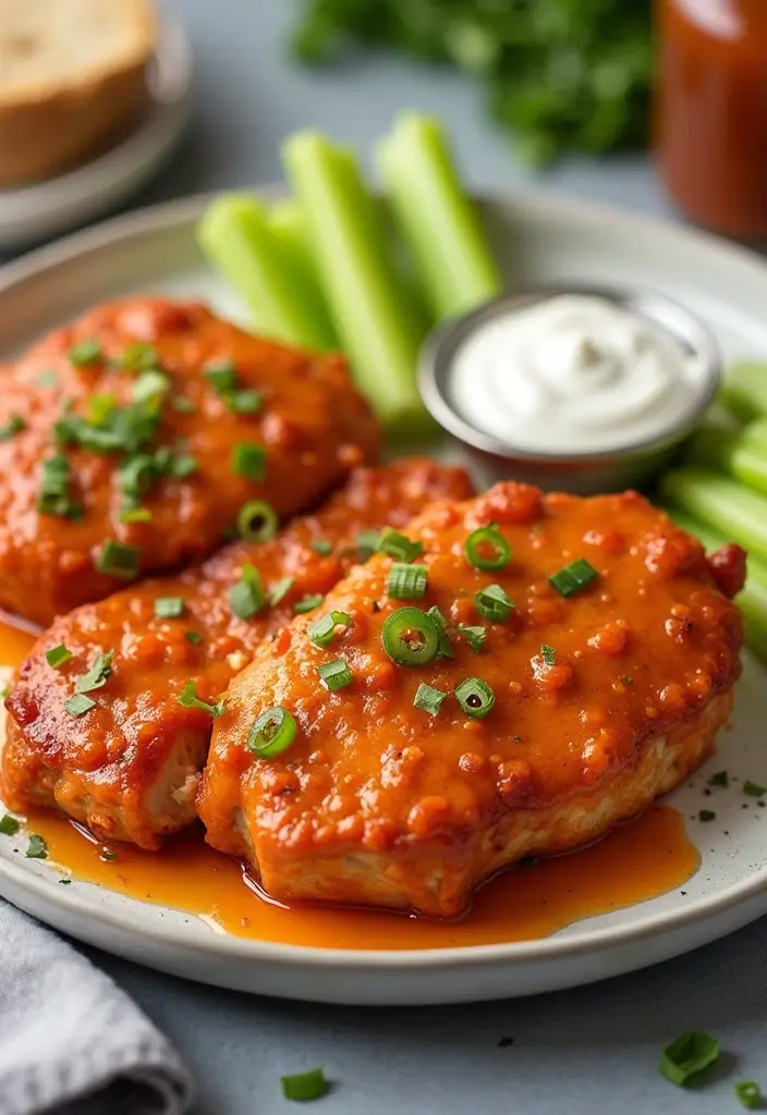 28 Pork Shoulder Steak Recipes for Rich and Juicy Dinners 175 28 Pork Shoulder Steak Recipes for Rich and Juicy Dinners - 27. Buffalo Sauce Pork Shoulder Steak