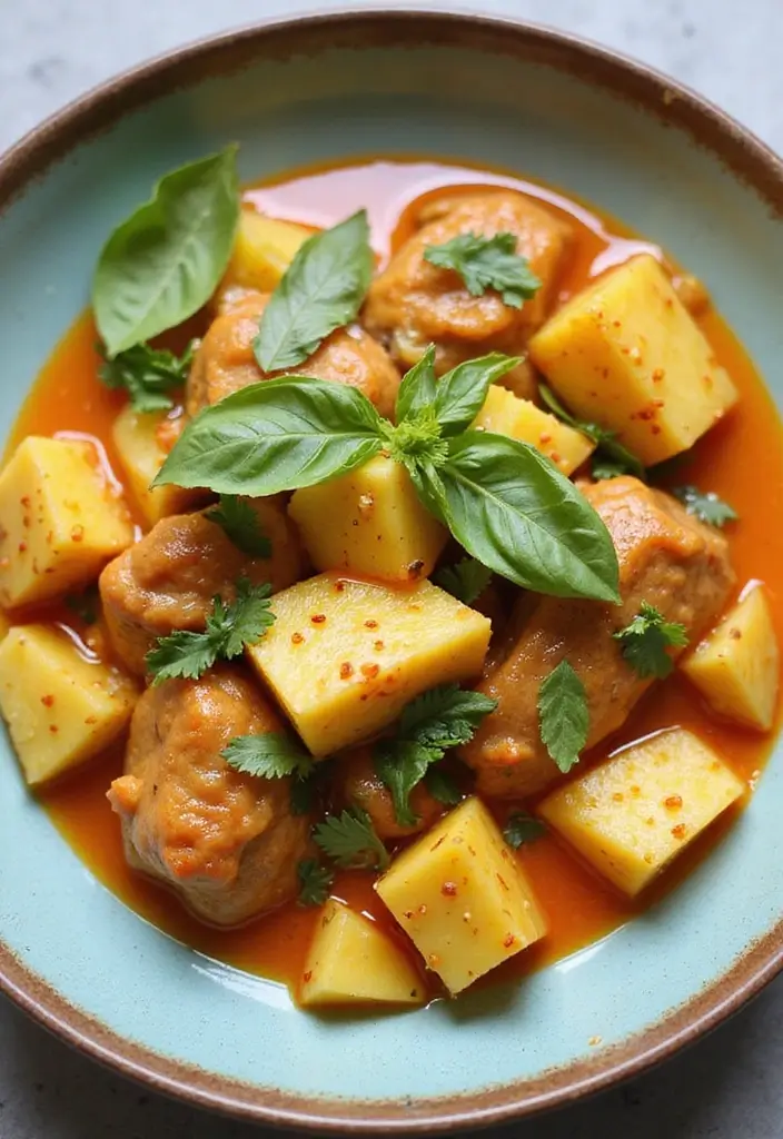 30 Asian Pork Shoulder Recipes That Are Rich and Flavorful - 21. Thai Pineapple Curry Pork