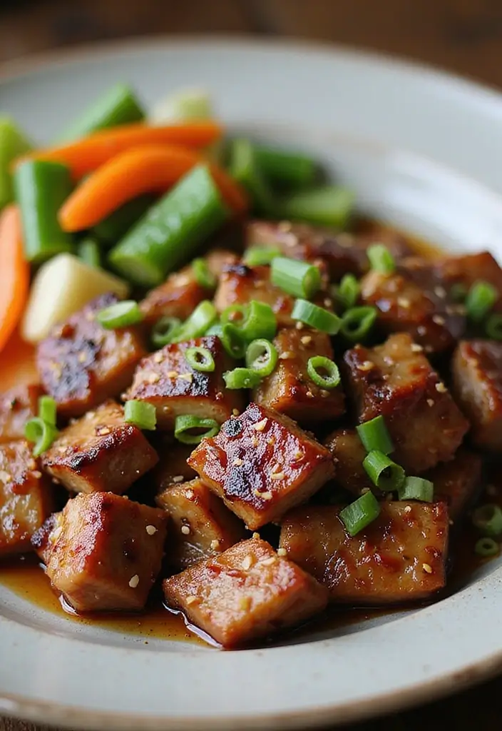 30 Asian Pork Shoulder Recipes That Are Rich and Flavorful - 22. Charred Sesame Pork