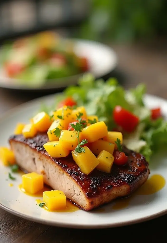 30 Easy Pork Belly Recipes That Melt in Your Mouth - 15. Pork Belly with Mango Salsa