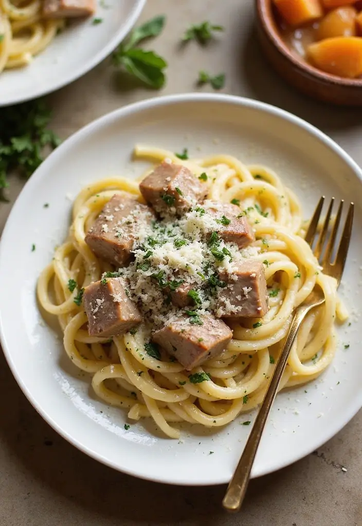 30 Easy Pork Belly Recipes That Melt in Your Mouth - 17. Pork Belly Carbonara