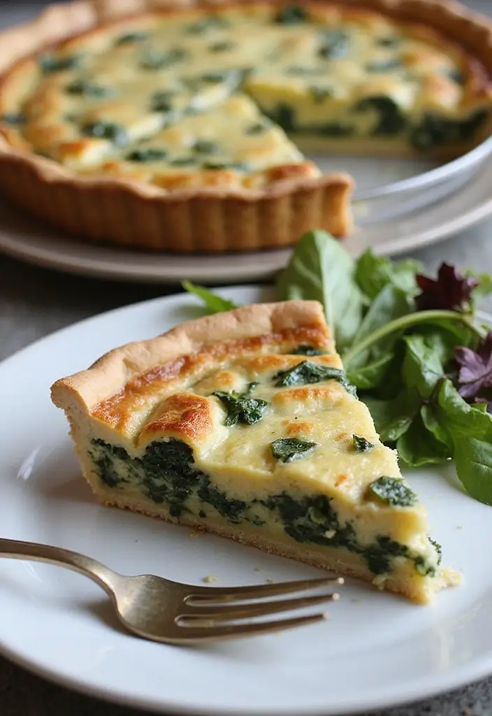 30 Easy Pork Belly Recipes That Melt in Your Mouth - 29. Pork Belly and Spinach Quiche