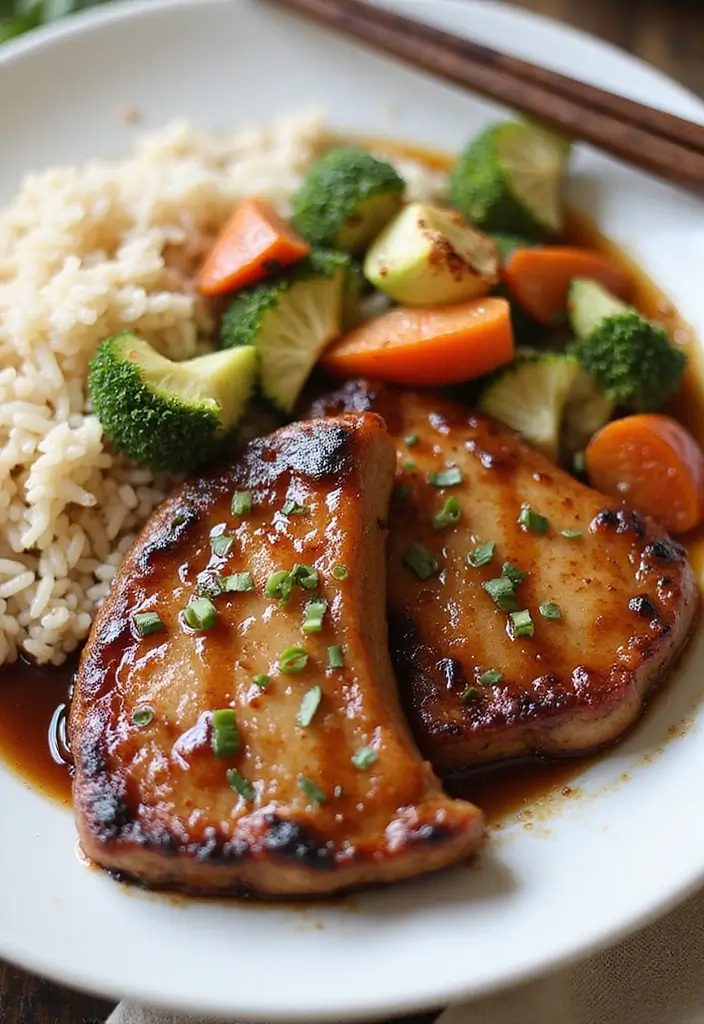30 Grilled Boneless Pork Chop Recipes for Juicy Results Every Time 67 30 Grilled Boneless Pork Chop Recipes for Juicy Results Every Time - 11. Ginger Soy Grilled Pork Chops
